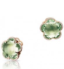 Kolczyki PASQUALE BRUNI zielone złote różowe W.KRUK   złoto