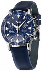 Zegarek VOSTOK EUROPE biały niebieski granatowy damski W.KRUK   UNDINE OCEAN CHRONO