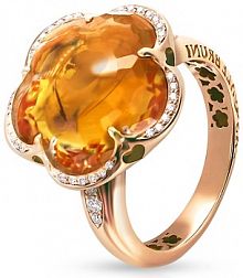 Pierścionek PASQUALE BRUNI żółty złoty różowy W.KRUK  różowe złoto