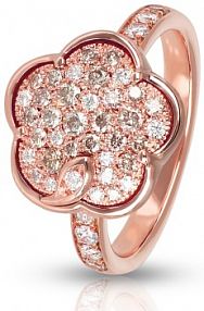 Pierścionek PASQUALE BRUNI złoty różowy W.KRUK