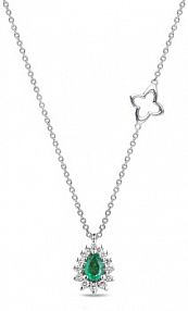 Naszyjnik RECARLO biały turkusowy złoty W.KRUK