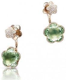 Kolczyki PASQUALE BRUNI białe zielone złote różowe W.KRUK   złoto