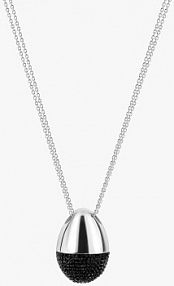 Naszyjnik PICKY PICA czarny W.KRUK  Steel Glow