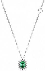 Naszyjnik RECARLO biały turkusowy zielony złoty W.KRUK