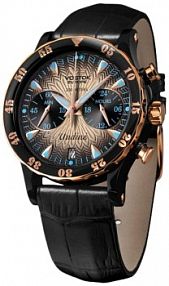 Zegarek VOSTOK EUROPE czarny beżowy damski W.KRUK   UNDINE CHRONO