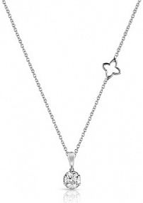 Naszyjnik RECARLO biały złoty W.KRUK
