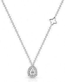 Naszyjnik RECARLO biały brązowy złoty W.KRUK  białe złoto