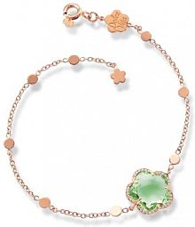 Bransoletka PASQUALE BRUNI brązowa zielona złota różowa W.KRUK  różowe złoto