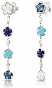 Kolczyki PASQUALE BRUNI białe szare niebieskie granatowe turkusowe złote różowe W.KRUK   złoto