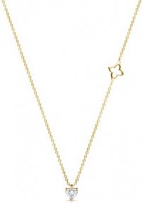 Naszyjnik RECARLO brązowy złoty W.KRUK   z diamentem