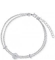 Bransoletka RECARLO biała złota W.KRUK