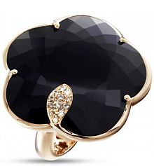 Pierścionek PASQUALE BRUNI szary złoty różowy W.KRUK