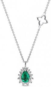 Naszyjnik RECARLO biały turkusowy złoty W.KRUK