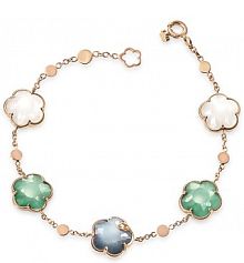 Bransoletka PASQUALE BRUNI biała złota różowa W.KRUK