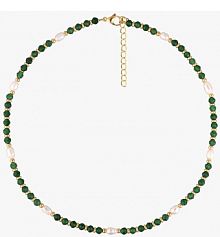 Naszyjnik PICKY PICA czarny zielony W.KRUK  Green Vibes