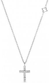 Naszyjnik RECARLO biały brązowy złoty W.KRUK