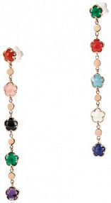 Kolczyki PASQUALE BRUNI złote różowe wielokolorowe W.KRUK