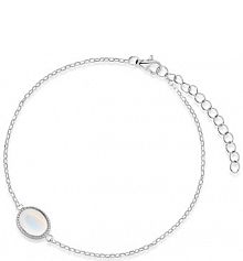 Bransoletka PICKY PICA szara srebrna turkusowa W.KRUK  Sparkling Opal Princess Club