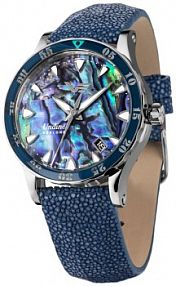 Zegarek VOSTOK EUROPE biały niebieski wielokolorowy damski W.KRUK   UNDINE ABALONE