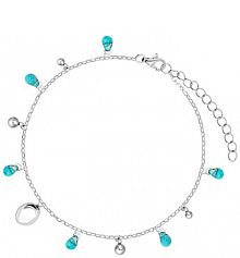 Bransoletka PICKY PICA niebieska turkusowa zielona różowa W.KRUK  Tears of Glass Princess Club