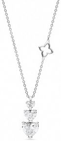 Naszyjnik RECARLO biały złoty W.KRUK