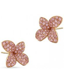 Kolczyki PASQUALE BRUNI granatowe złote różowe W.KRUK   złoto