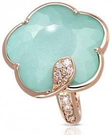 Pierścionek PASQUALE BRUNI turkusowy złoty W.KRUK