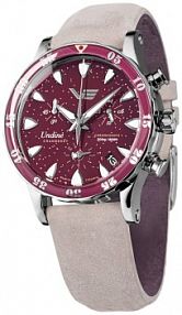 Zegarek VOSTOK EUROPE biały czerwony różowy damski W.KRUK   UNDINE CRANBERRY CHRONO