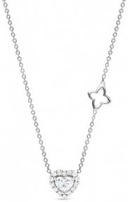 Naszyjnik RECARLO biały złoty W.KRUK