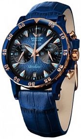 Zegarek VOSTOK EUROPE niebieski granatowy damski W.KRUK   UNDINE CHRONO
