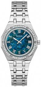 Zegarek GUESS srebrny niebieski damski W.KRUK   DESIRE