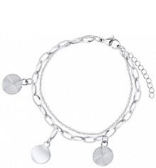 Bransoletka PICKY PICA srebrna różowa W.KRUK  Boho Vibe Princess Club