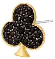 Kolczyki PICKY PICA czarne białe W.KRUK Monokolczyk Czarny Trefl Wonderland