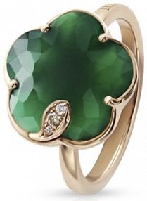 Pierścionek PASQUALE BRUNI biały niebieski zielony złoty różowy W.KRUK  różowe złoto