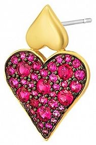 Kolczyki PICKY PICA białe różowe W.KRUK Monokolczyk Różowy Kier Wonderland