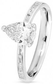 Pierścionek RECARLO biały brązowy złoty różowy W.KRUK