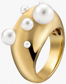 Pierścionek PICKY PICA różowy W.KRUK  Pearl Puff