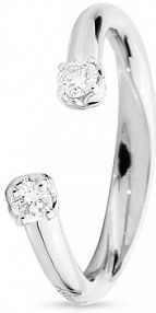 Pierścionek RECARLO biały złoty W.KRUK
