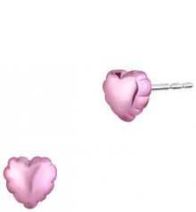 Kolczyki PICKY PICA srebrne niebieskie zielone różowe W.KRUK  Pink Hearts Princess Club