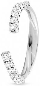 Pierścionek RECARLO biały złoty W.KRUK