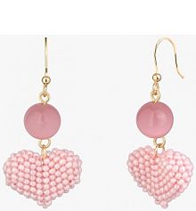 Kolczyki PICKY PICA białe różowe W.KRUK  Candy Crush