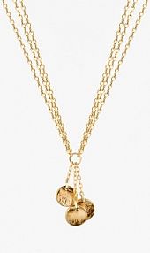 Naszyjnik PICKY PICA turkusowy złoty W.KRUK  Triple Glow