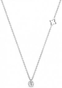 Naszyjnik RECARLO biały brązowy złoty W.KRUK  białe złoto