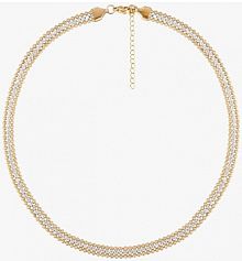 Naszyjnik PICKY PICA brązowy złoty W.KRUK  Golden