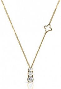 Naszyjnik RECARLO złoty różowy W.KRUK