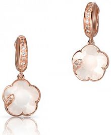 Kolczyki PASQUALE BRUNI białe złote różowe W.KRUK