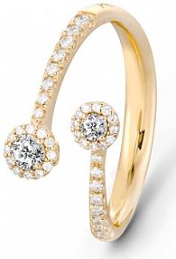 Pierścionek RECARLO złoty W.KRUK