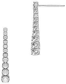 Kolczyki RECARLO białe złote różowe W.KRUK