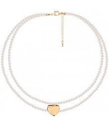 Naszyjnik PICKY PICA  W.KRUK  kaskadowy z perłami