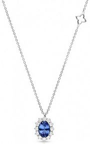 Naszyjnik RECARLO biały granatowy złoty W.KRUK